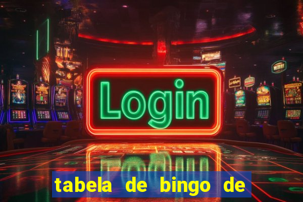 tabela de bingo de 1 a 100